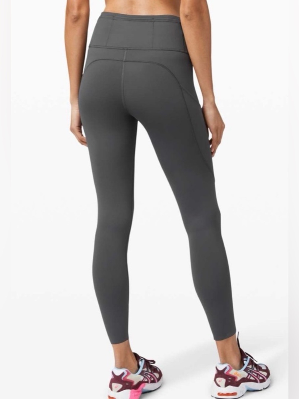 Lululemon Fast and Free Tight II 25" *Non-Reflective Nulux Graphite Grey